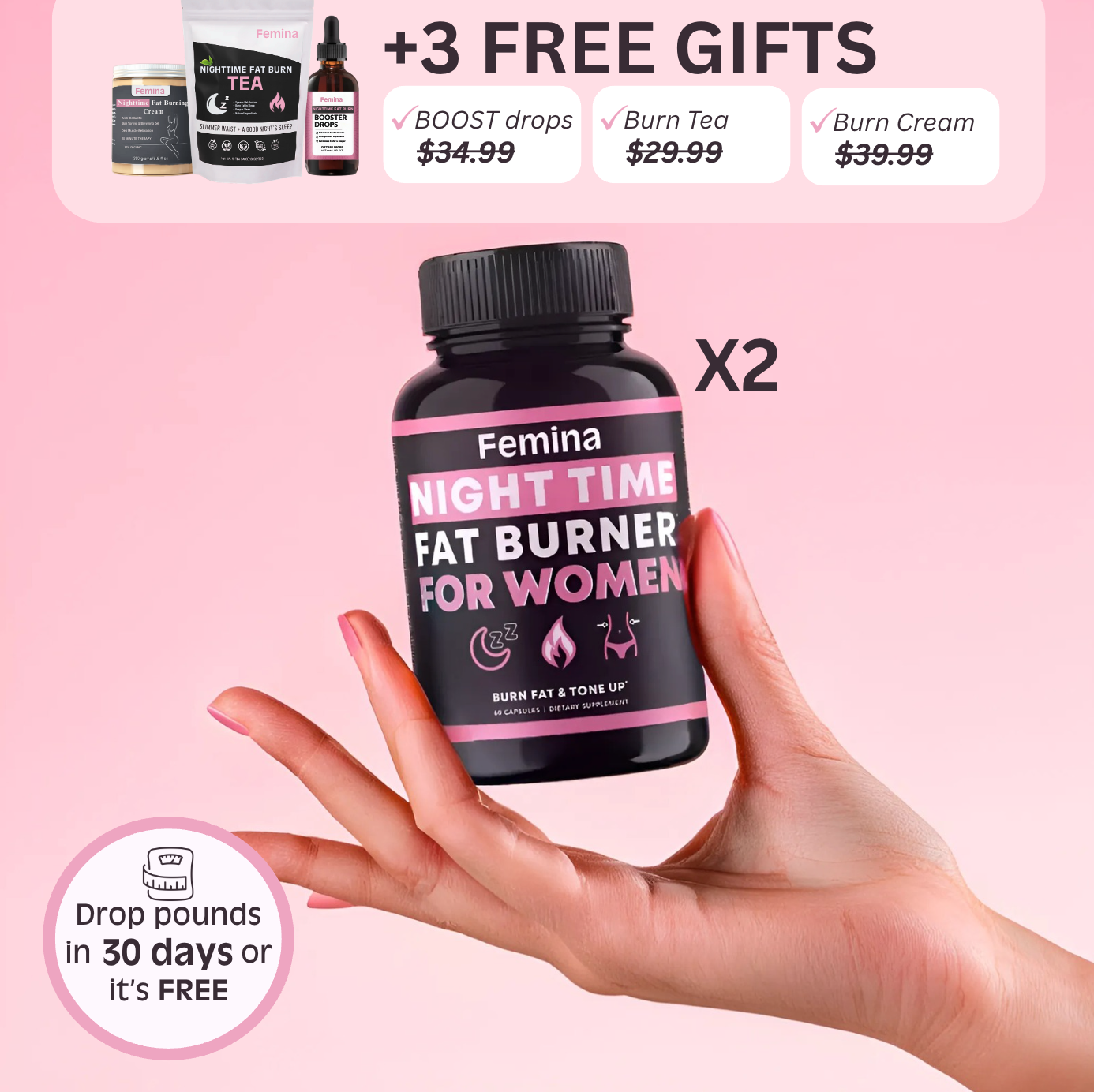 Femina™ Fat Burner + FREE Gifts