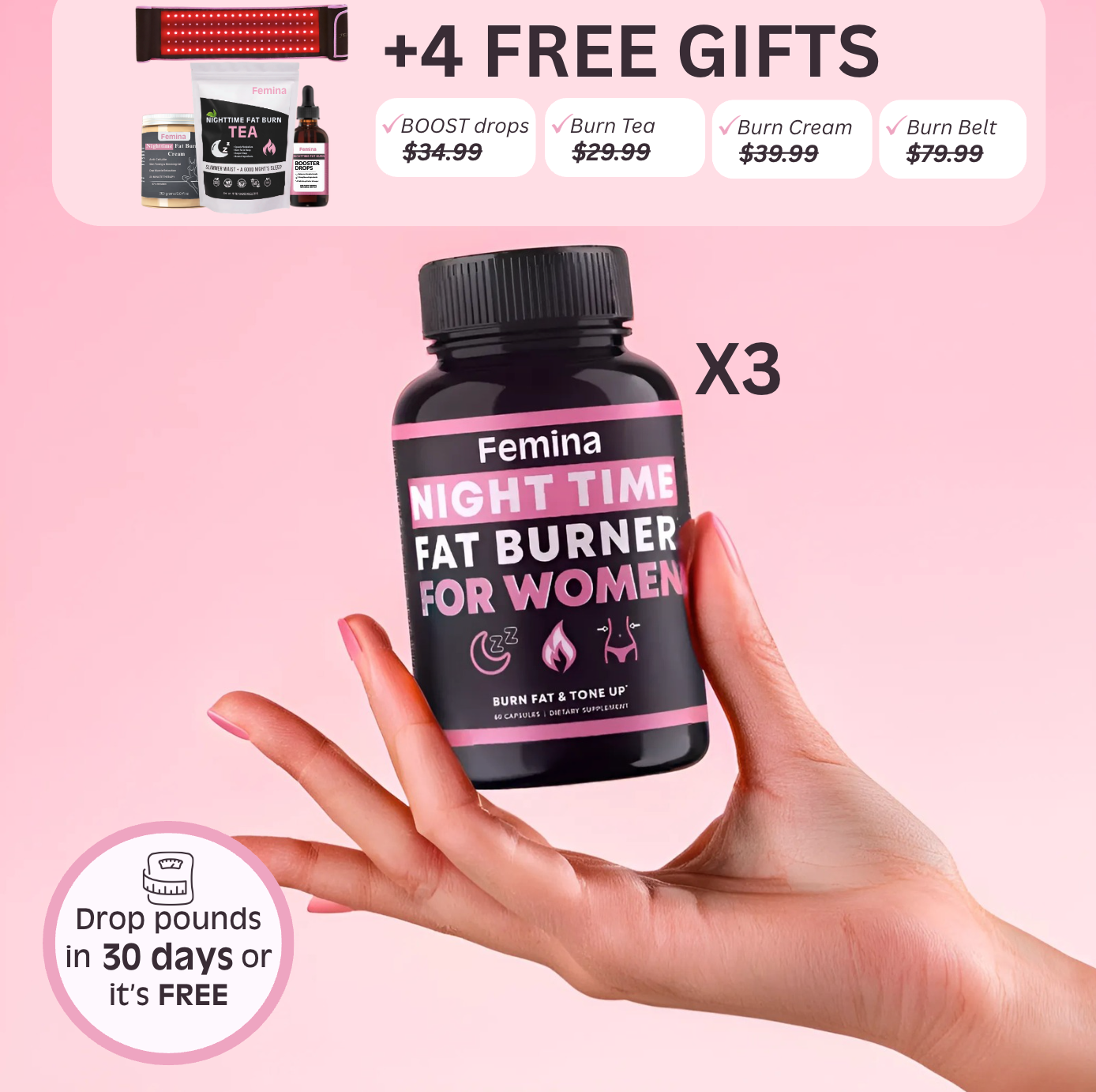 Femina™ Fat Burner + FREE Gifts